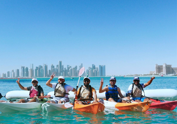 Purple Island Qatar kayaking