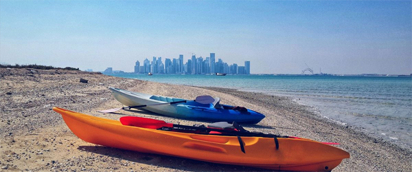 Purple Island Qatar kayaking